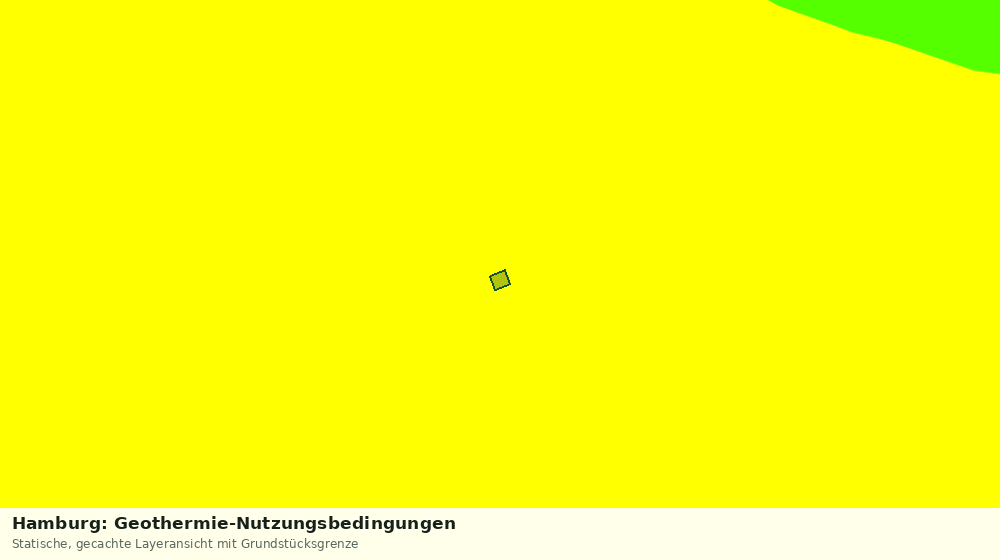 Statische Kartenansicht: Hamburg: Geothermie-Nutzungsbedingungen