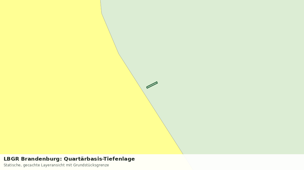 Statische Kartenansicht: LBGR Brandenburg: Quartärbasis-Tiefenlage