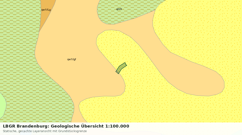 Statische Kartenansicht: LBGR Brandenburg: Geologische Übersicht 1:100.000