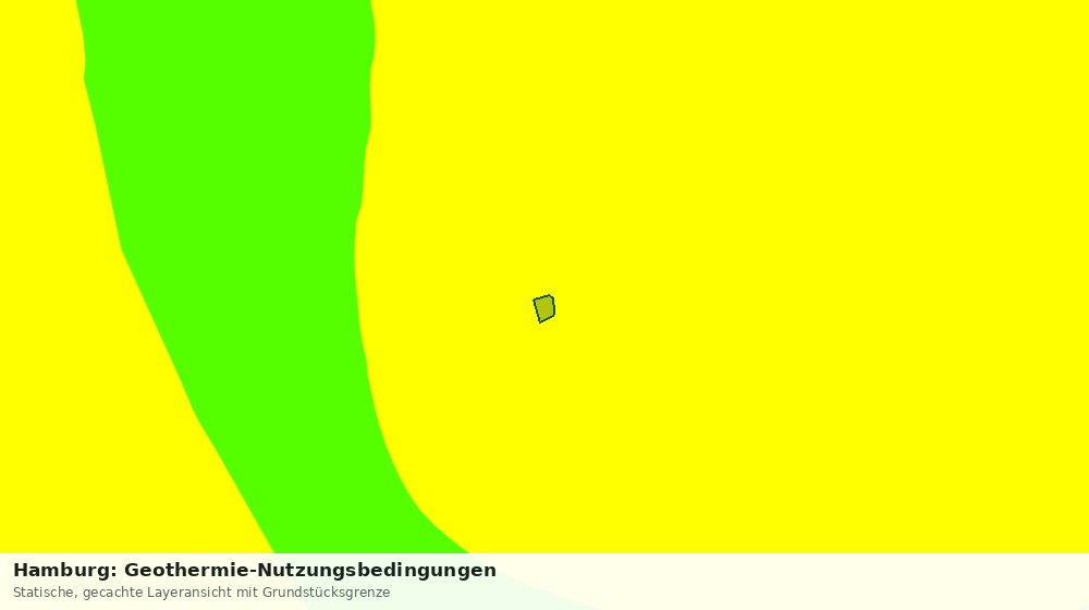 Statische Kartenansicht: Hamburg: Geothermie-Nutzungsbedingungen