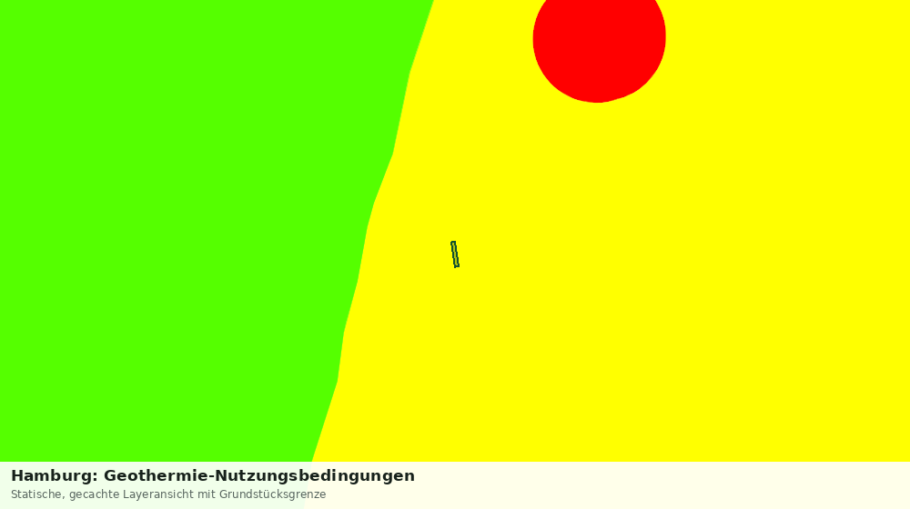 Statische Kartenansicht: Hamburg: Geothermie-Nutzungsbedingungen