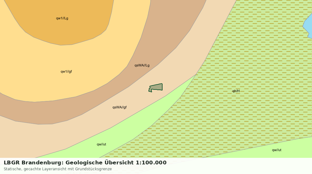 Statische Kartenansicht: LBGR Brandenburg: Geologische Übersicht 1:100.000