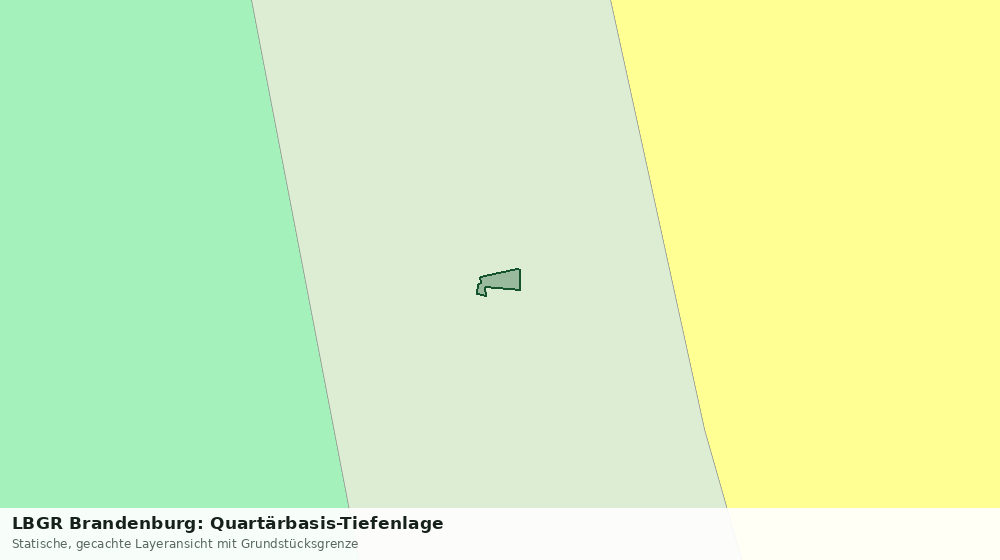 Statische Kartenansicht: LBGR Brandenburg: Quartärbasis-Tiefenlage
