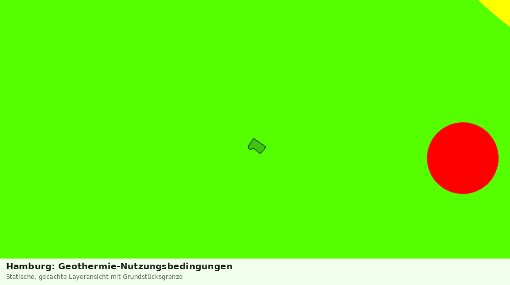 Statische Kartenansicht: Hamburg: Geothermie-Nutzungsbedingungen