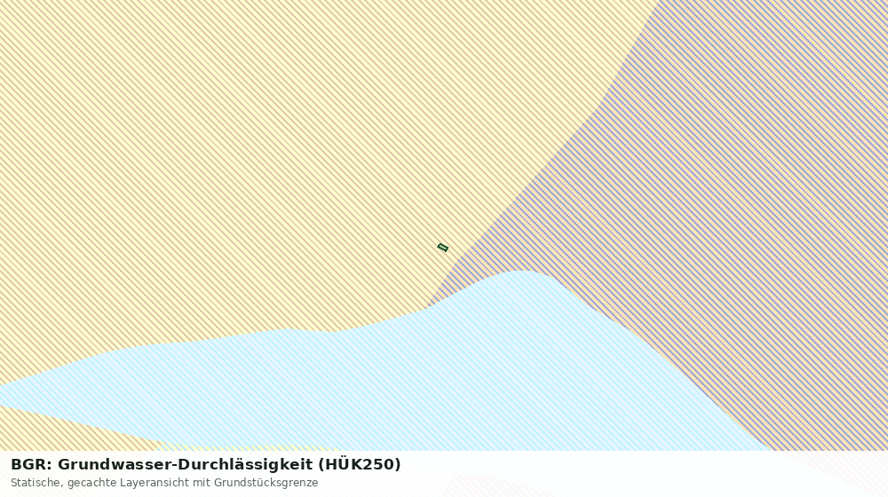 Statische Kartenansicht: BGR: Grundwasser-Durchlässigkeit (HÜK250)