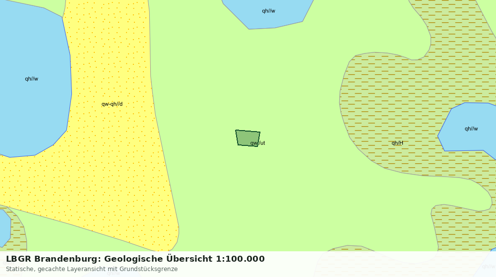 Statische Kartenansicht: LBGR Brandenburg: Geologische Übersicht 1:100.000