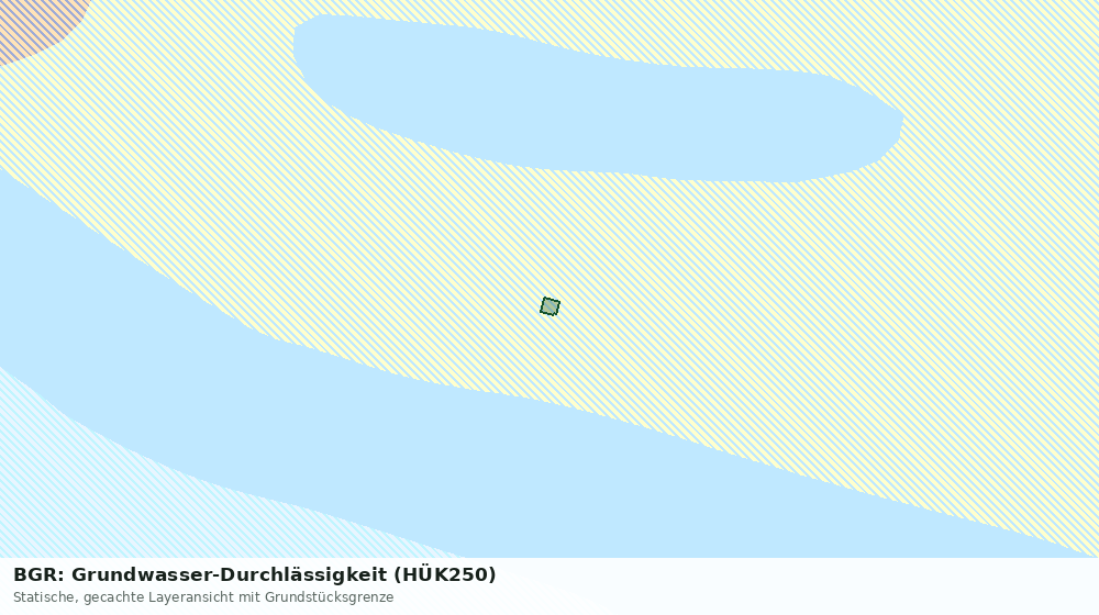 Statische Kartenansicht: BGR: Grundwasser-Durchlässigkeit (HÜK250)