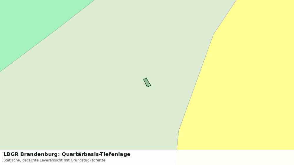 Statische Kartenansicht: LBGR Brandenburg: Quartärbasis-Tiefenlage