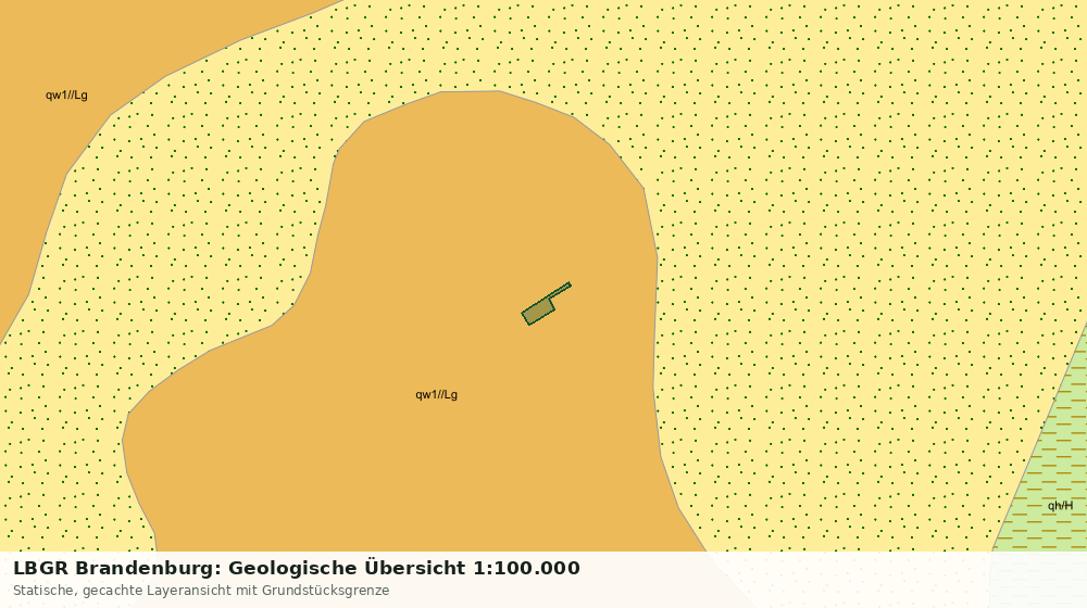 Statische Kartenansicht: LBGR Brandenburg: Geologische Übersicht 1:100.000