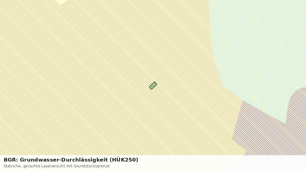 Statische Kartenansicht: BGR: Grundwasser-Durchlässigkeit (HÜK250)