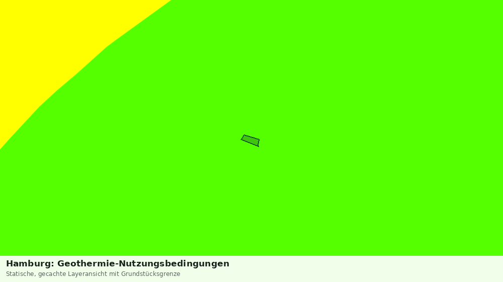 Statische Kartenansicht: Hamburg: Geothermie-Nutzungsbedingungen