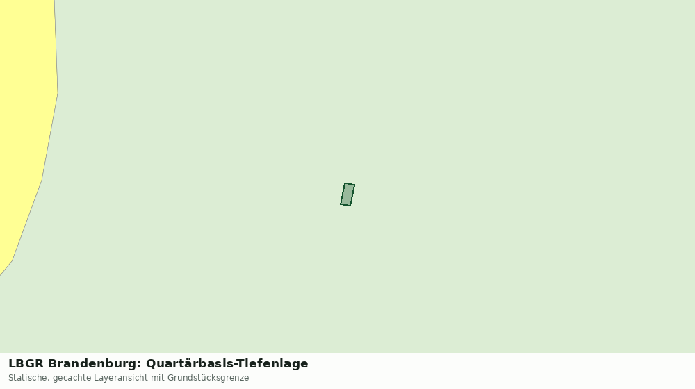 Statische Kartenansicht: LBGR Brandenburg: Quartärbasis-Tiefenlage