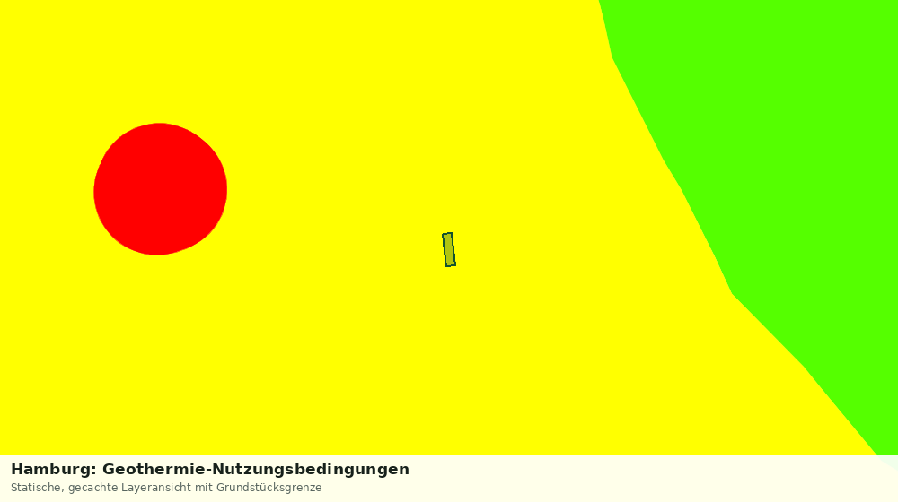 Statische Kartenansicht: Hamburg: Geothermie-Nutzungsbedingungen