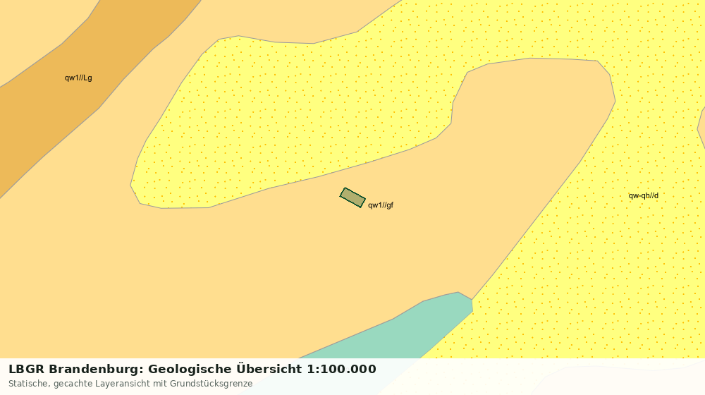 Statische Kartenansicht: LBGR Brandenburg: Geologische Übersicht 1:100.000
