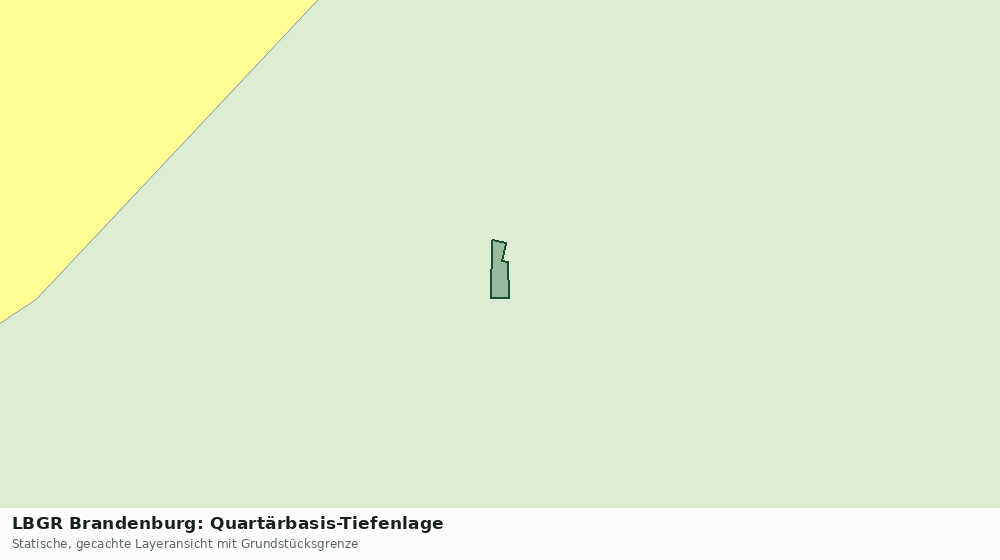 Statische Kartenansicht: LBGR Brandenburg: Quartärbasis-Tiefenlage