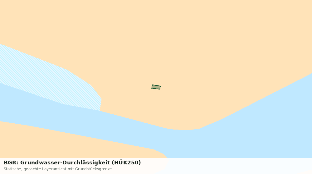 Statische Kartenansicht: BGR: Grundwasser-Durchlässigkeit (HÜK250)