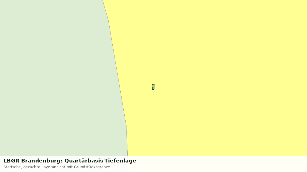 Statische Kartenansicht: LBGR Brandenburg: Quartärbasis-Tiefenlage