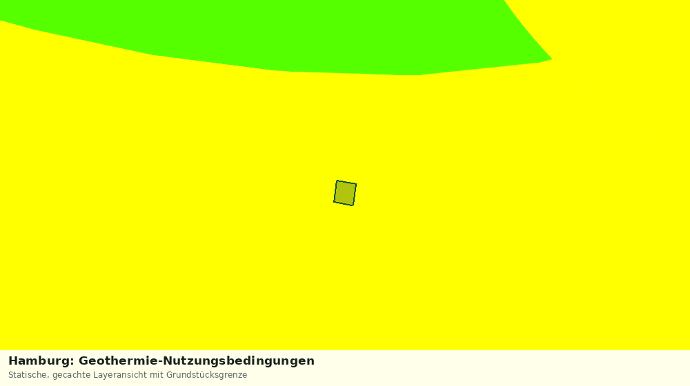 Statische Kartenansicht: Hamburg: Geothermie-Nutzungsbedingungen