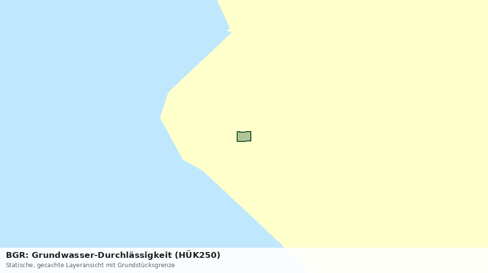 Statische Kartenansicht: BGR: Grundwasser-Durchlässigkeit (HÜK250)