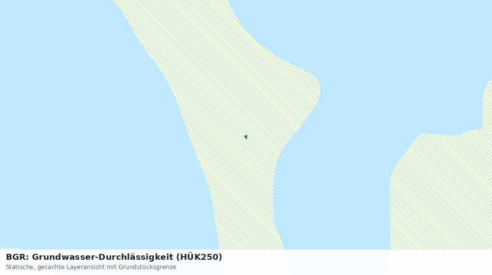 Statische Kartenansicht: BGR: Grundwasser-Durchlässigkeit (HÜK250)