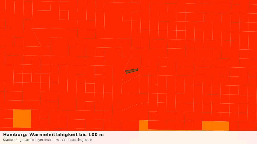Statische Kartenansicht: Hamburg: Wärmeleitfähigkeit bis 100 m