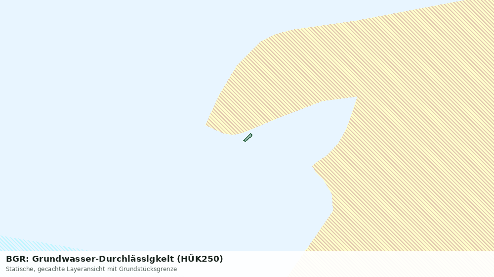 Statische Kartenansicht: BGR: Grundwasser-Durchlässigkeit (HÜK250)