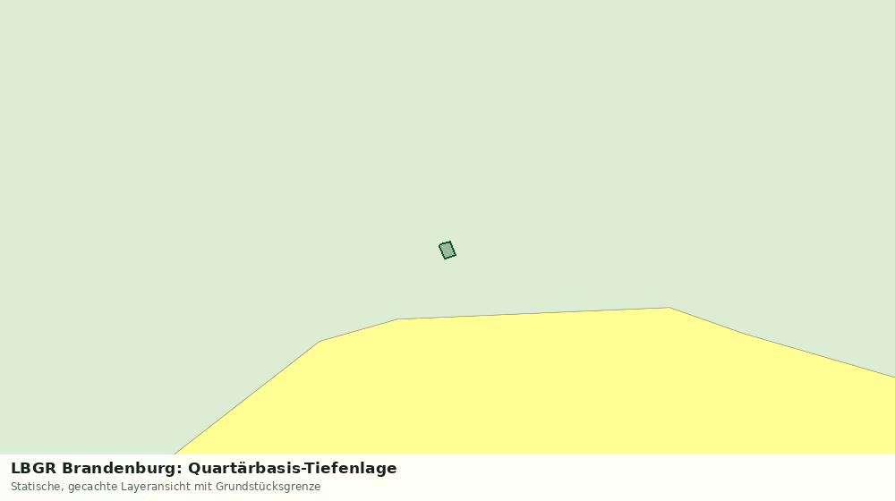 Statische Kartenansicht: LBGR Brandenburg: Quartärbasis-Tiefenlage
