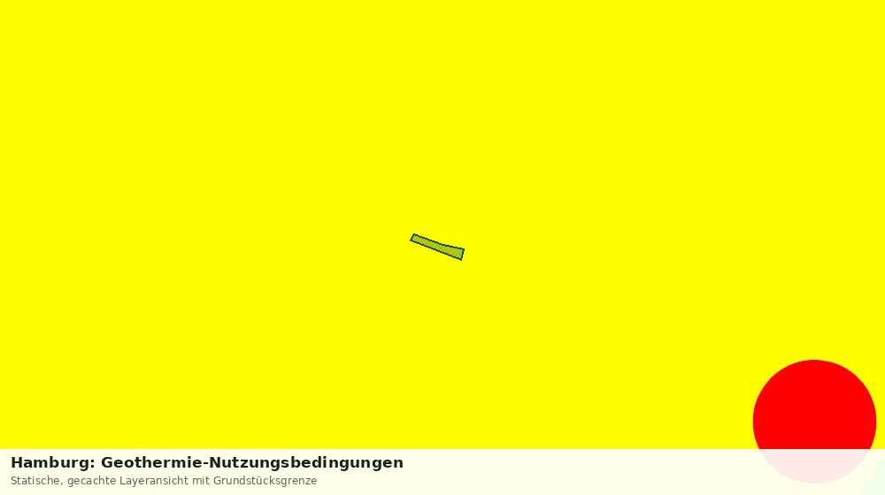 Statische Kartenansicht: Hamburg: Geothermie-Nutzungsbedingungen