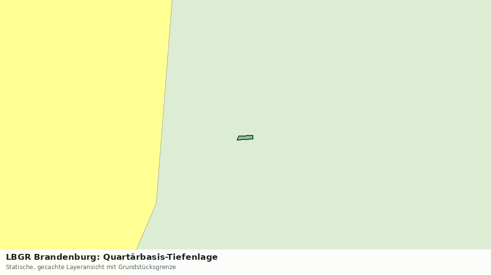 Statische Kartenansicht: LBGR Brandenburg: Quartärbasis-Tiefenlage