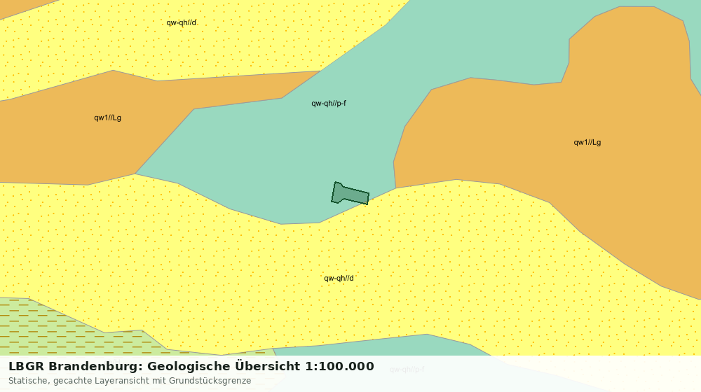 Statische Kartenansicht: LBGR Brandenburg: Geologische Übersicht 1:100.000