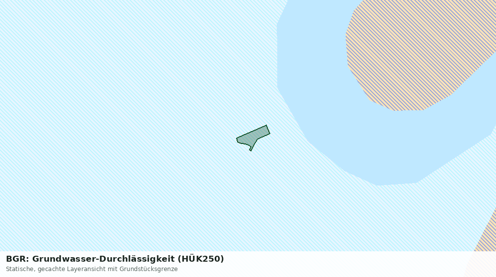 Statische Kartenansicht: BGR: Grundwasser-Durchlässigkeit (HÜK250)