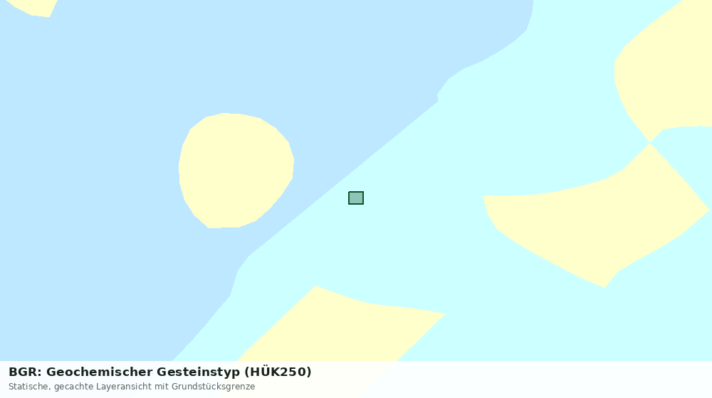 Statische Kartenansicht: BGR: Geochemischer Gesteinstyp (HÜK250)