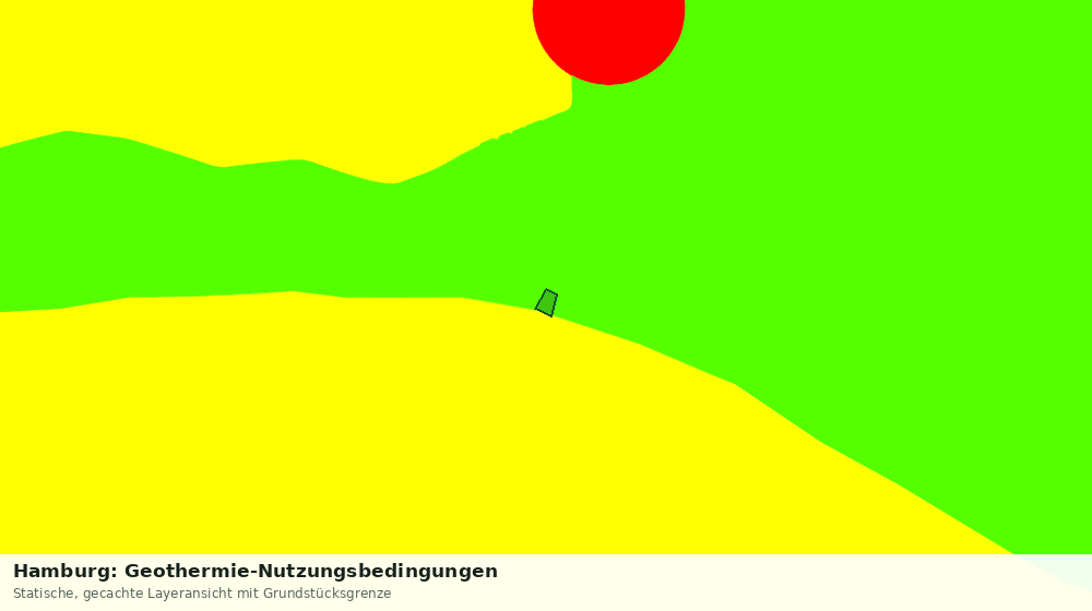 Statische Kartenansicht: Hamburg: Geothermie-Nutzungsbedingungen