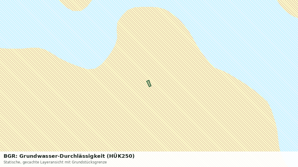 Statische Kartenansicht: BGR: Grundwasser-Durchlässigkeit (HÜK250)