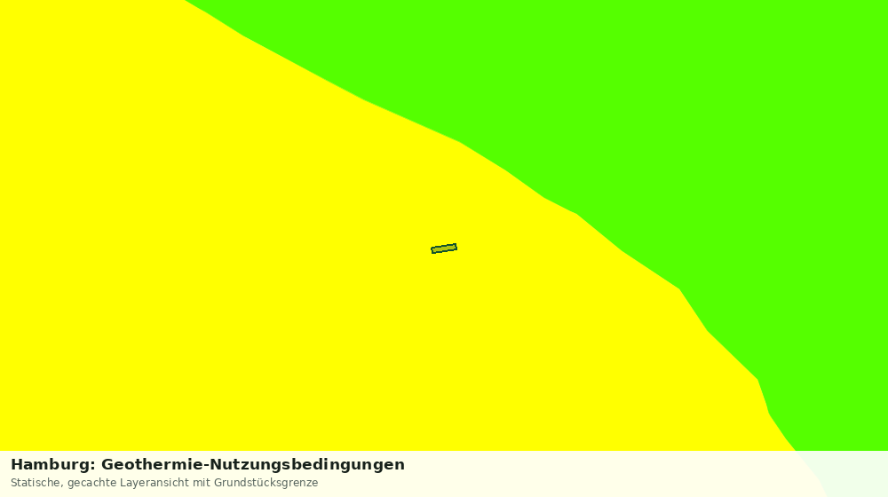 Statische Kartenansicht: Hamburg: Geothermie-Nutzungsbedingungen