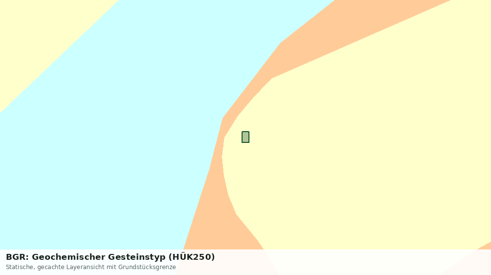 Statische Kartenansicht: BGR: Geochemischer Gesteinstyp (HÜK250)