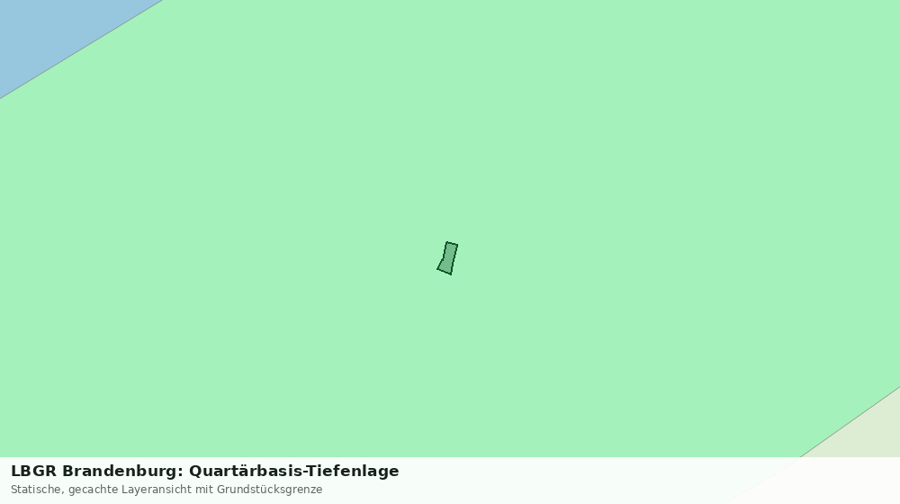 Statische Kartenansicht: LBGR Brandenburg: Quartärbasis-Tiefenlage