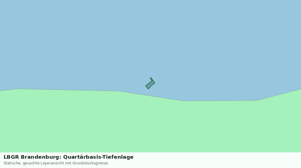 Statische Kartenansicht: LBGR Brandenburg: Quartärbasis-Tiefenlage