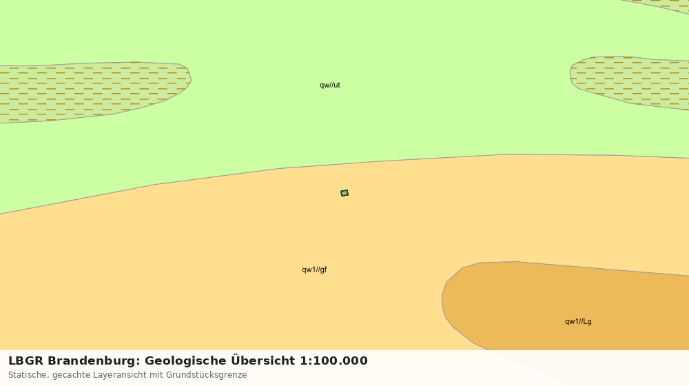 Statische Kartenansicht: LBGR Brandenburg: Geologische Übersicht 1:100.000