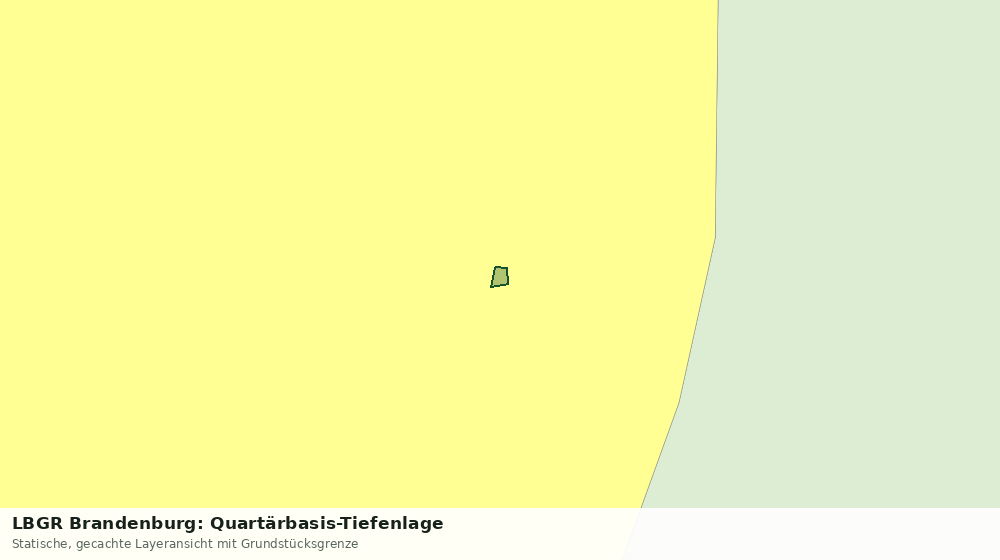 Statische Kartenansicht: LBGR Brandenburg: Quartärbasis-Tiefenlage