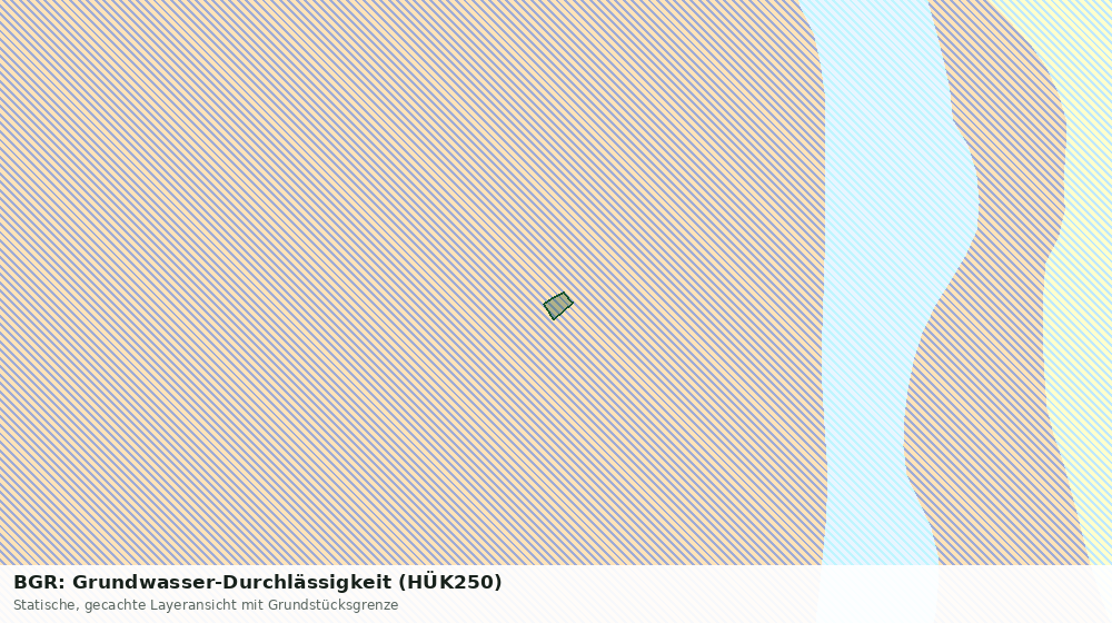 Statische Kartenansicht: BGR: Grundwasser-Durchlässigkeit (HÜK250)