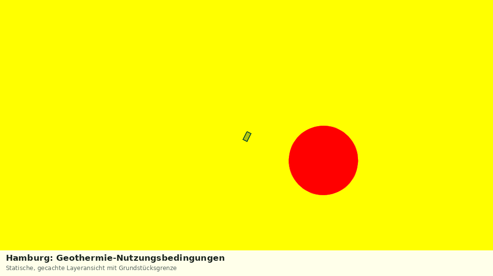 Statische Kartenansicht: Hamburg: Geothermie-Nutzungsbedingungen