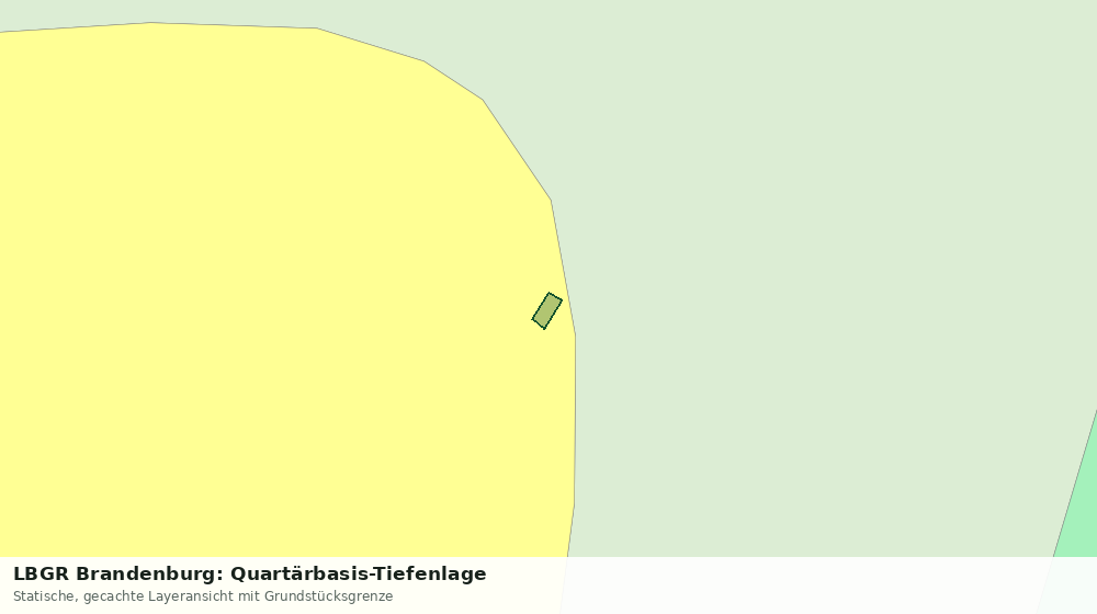 Statische Kartenansicht: LBGR Brandenburg: Quartärbasis-Tiefenlage