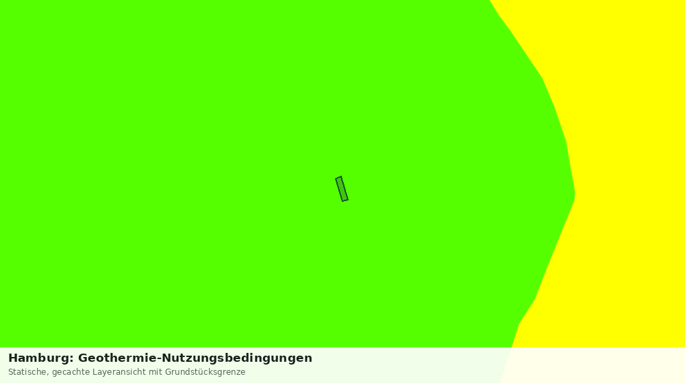 Statische Kartenansicht: Hamburg: Geothermie-Nutzungsbedingungen