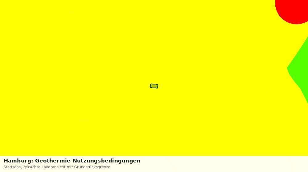 Statische Kartenansicht: Hamburg: Geothermie-Nutzungsbedingungen