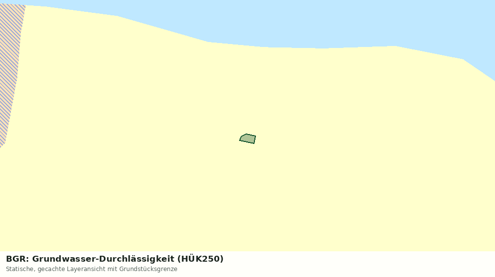 Statische Kartenansicht: BGR: Grundwasser-Durchlässigkeit (HÜK250)