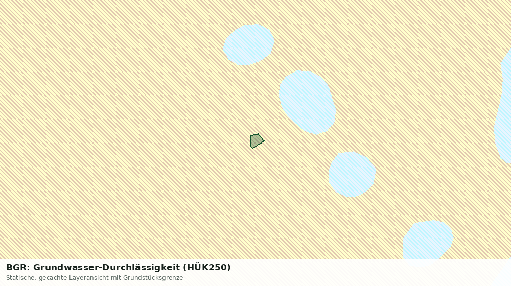 Statische Kartenansicht: BGR: Grundwasser-Durchlässigkeit (HÜK250)