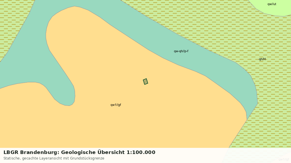 Statische Kartenansicht: LBGR Brandenburg: Geologische Übersicht 1:100.000