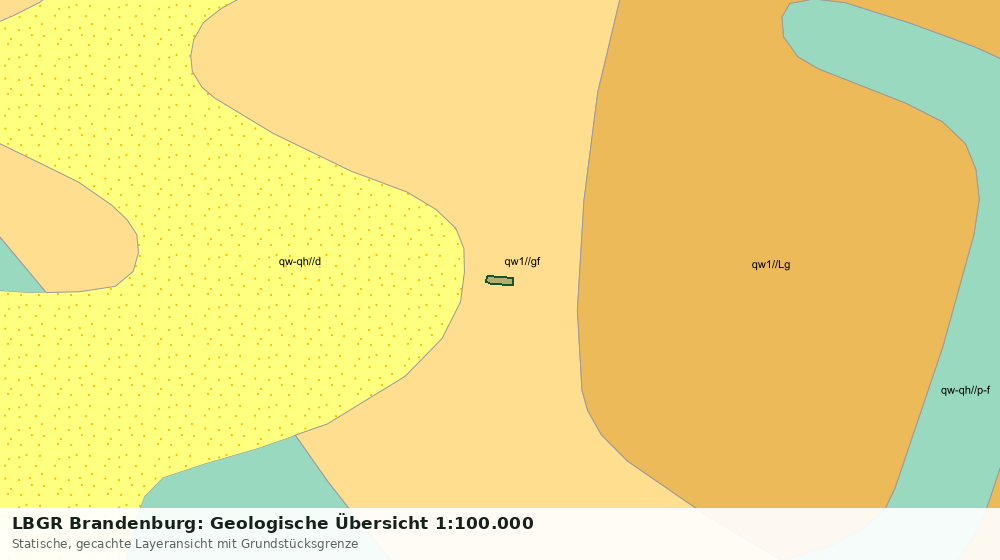 Statische Kartenansicht: LBGR Brandenburg: Geologische Übersicht 1:100.000