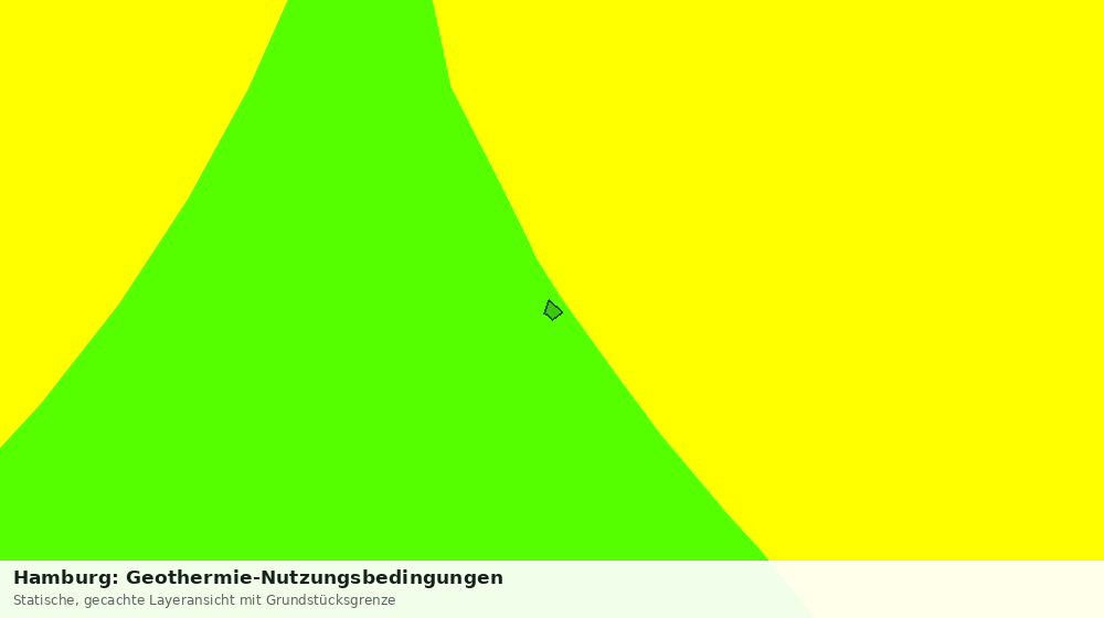 Statische Kartenansicht: Hamburg: Geothermie-Nutzungsbedingungen